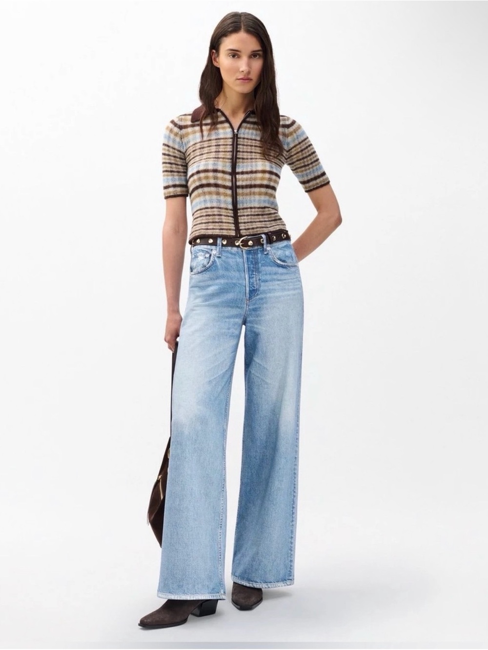 Rag & Bone Miramar Sophie wide leg in Raily